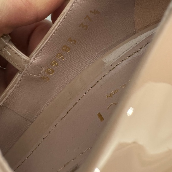 Pre owned Gucci Vernice Crystal DK Cipria Heels size 37.5 - Picture 10 of 12